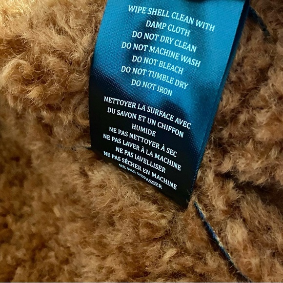 Anthropologie New Blank NYC Moto Jacket Size Small Faux Leather Faux Fur - Picture 11 of 11